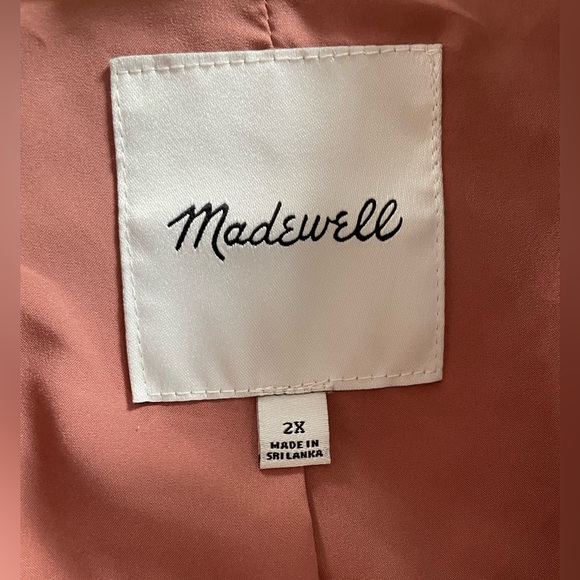 Madewell Larsen Oversized Blazer Jacket, Rose Colored. Woman’s Size 2X - Picture 3 of 12